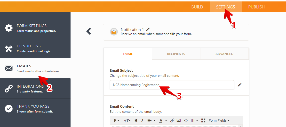 Change the email subject Image 1 Screenshot 20