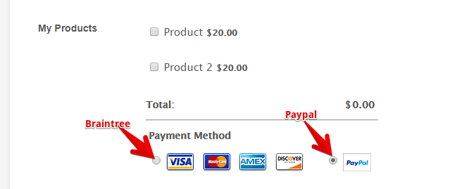 Braintree: Add Paypal as payment option when enabled on Braintree Image 1 Screenshot 20