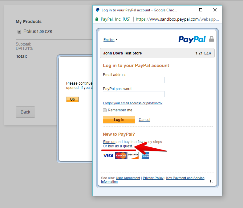 I want my customers to pay without logging in to Paypal Image 1 Screenshot 30