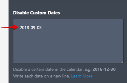 Date Picker: Able to block dates through variable e Screenshot 20