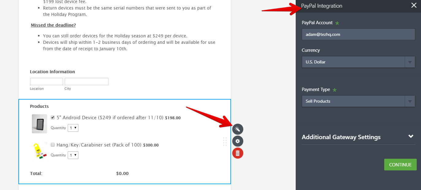 Shipping Address missing/Need to remove payment integration Image 1 Screenshot 20