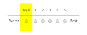 Scale Rating Field: Add N/A as an option Image 1 Screenshot 20