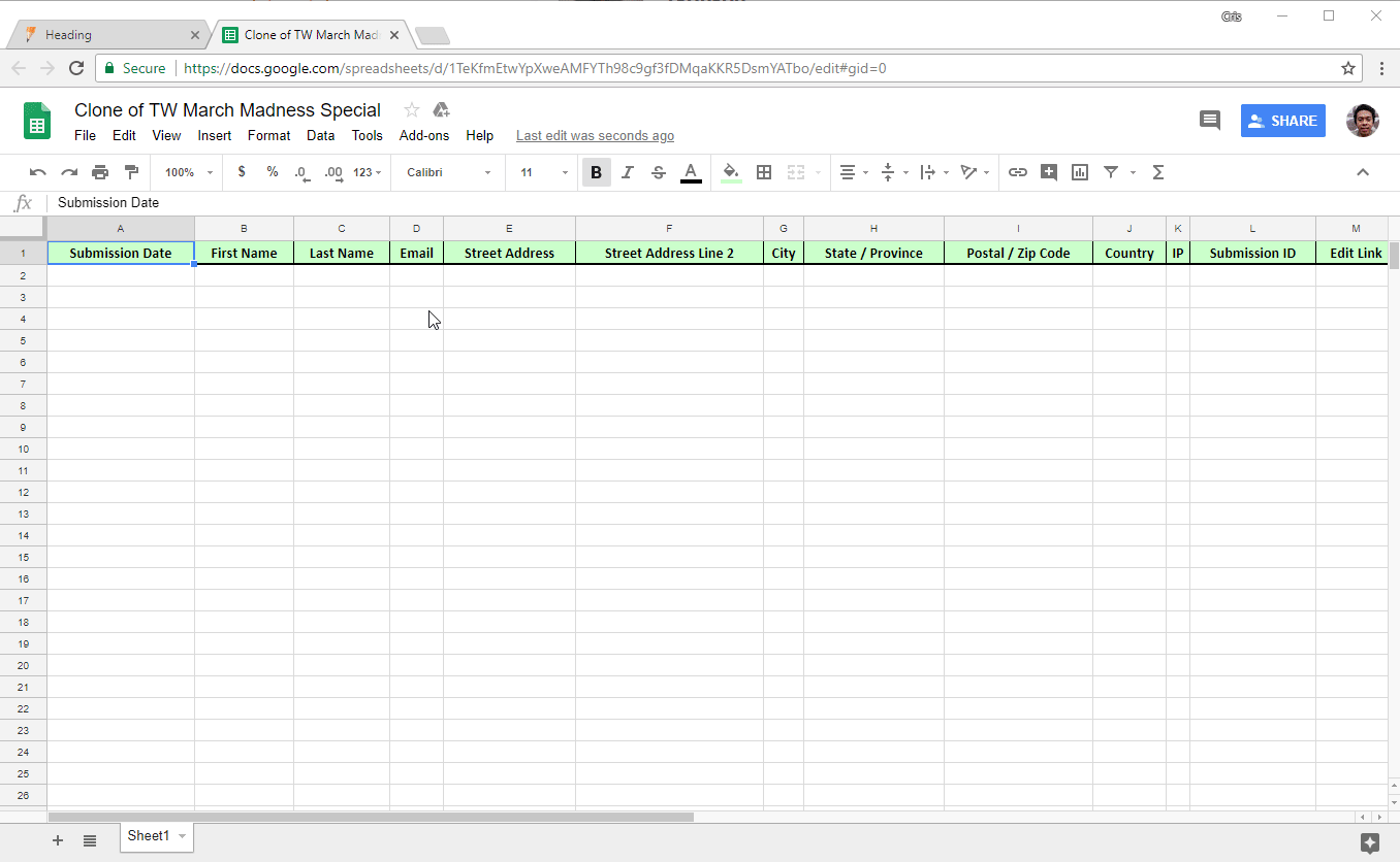 Google Excel Sheets Not Working