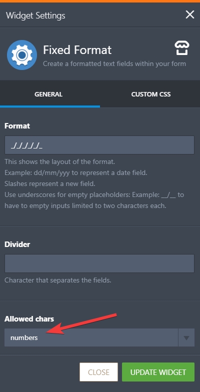 Fixed Format Widget: Ability to require an answer in each field Screenshot 20