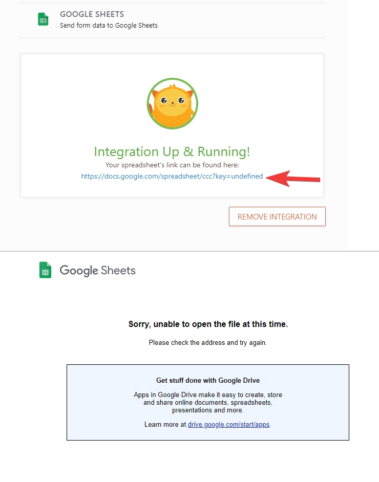 check google drive url