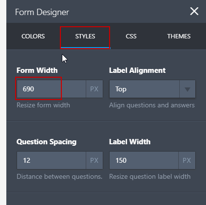 How can I change the width of my form Image 2 Screenshot 41