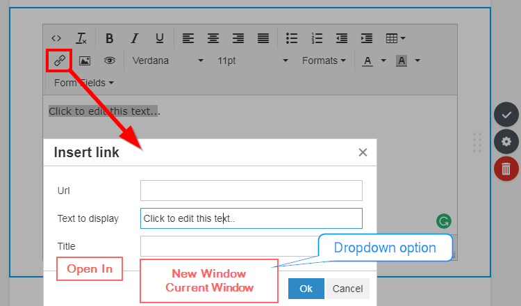 Text Tool: Add open in new window/current window in the hyperlink options Image 2 Screenshot 41