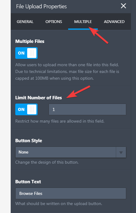 Centering the single file upload field button Image 2 Screenshot 41