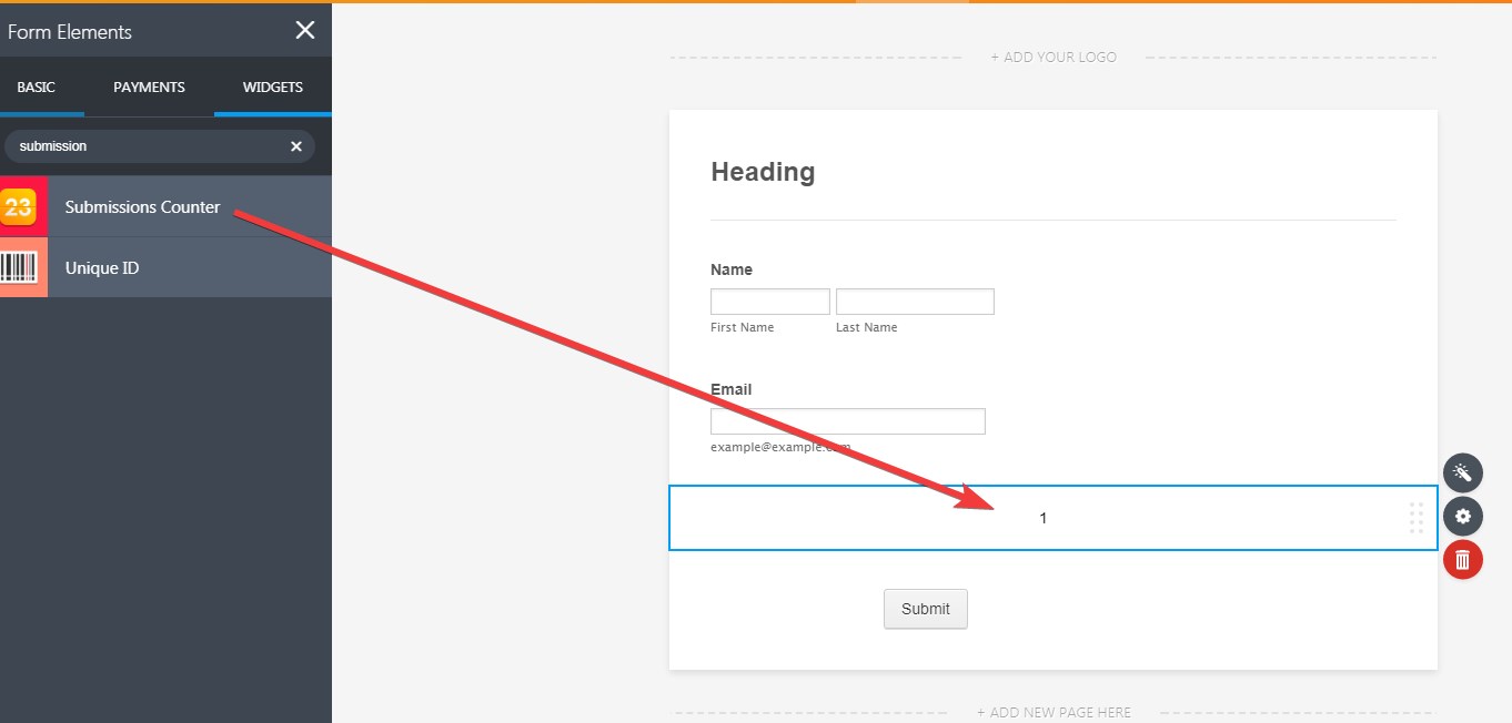Form embed option as submission counter link? Image 1 Screenshot 20