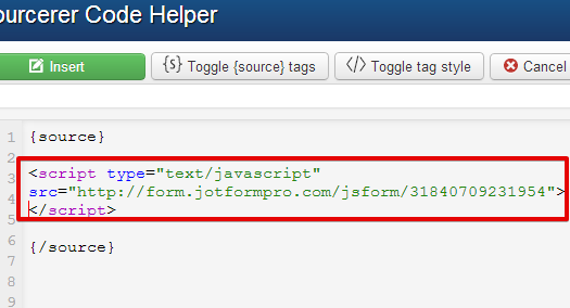 Embed form code not working in Joomla 3 Screenshot 30