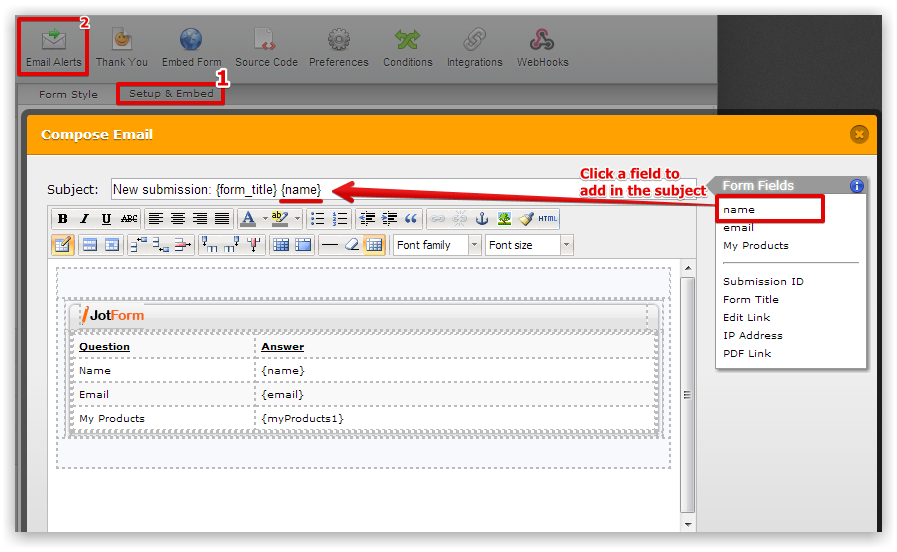jotform email jotform email