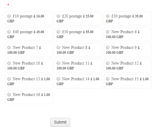 Worldpay product selection horizontal alignment Image 1 Screenshot 20