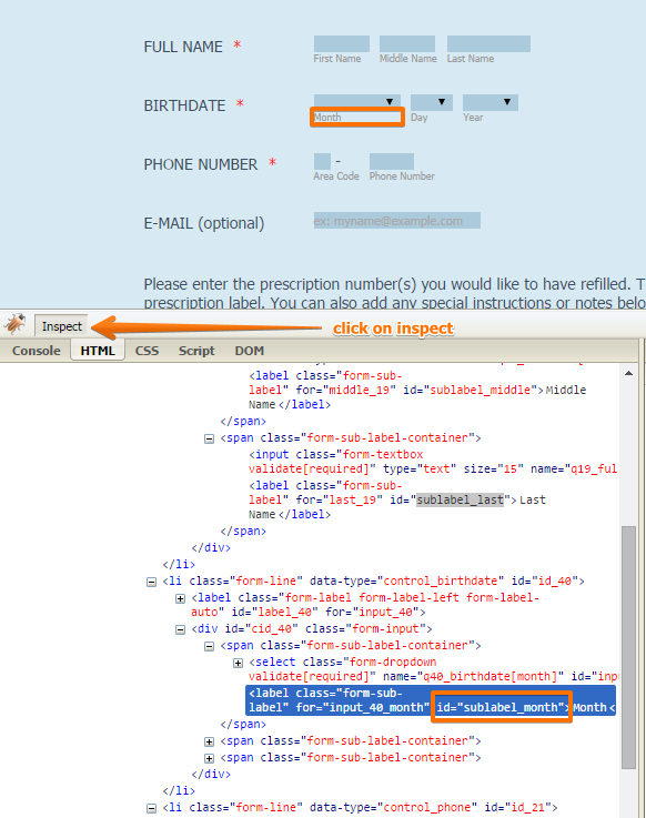 CSS Injection to modify field sub labels? Image 1 Screenshot 20