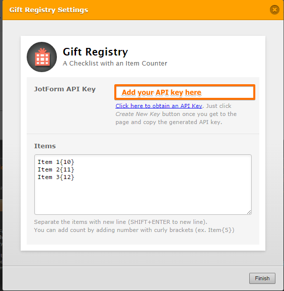 Gift Registry Widget will not count downwards after submission Image 2 Screenshot 41