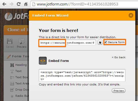 Is there a quick way to check whether any of our forms are set up as SSL Image 3 Screenshot 62