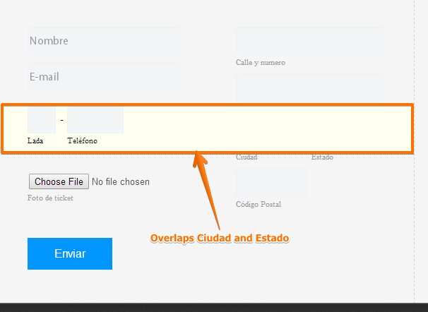 Forms field overlap and one is not accessable Image 1 Screenshot 40