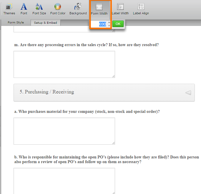 Form Questions are getting cut off Image 1 Screenshot 20