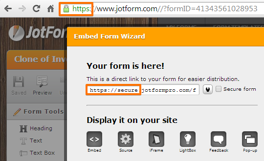 Is there a quick way to check whether any of our forms are set up as SSL Image 1 Screenshot 40