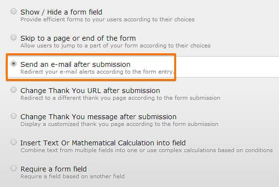 Is there a way to submit a form to recipient from the back end without having to forward the form?  Image 4 Screenshot 93