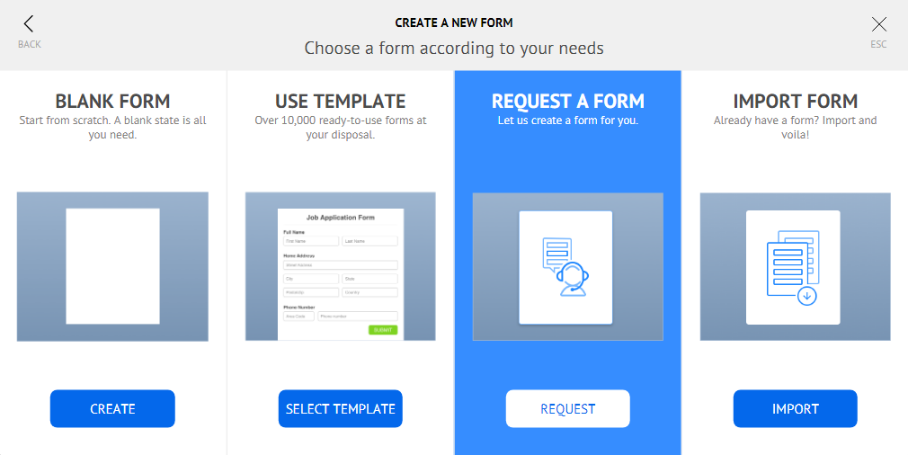 If we send a form we have now, can you create it for us, or do we have to build them? Image 1 Screenshot 20