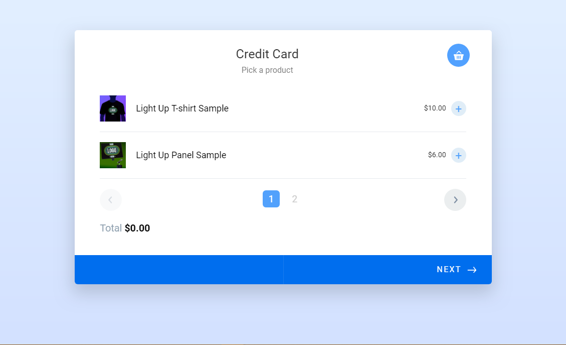 Card Forms: Remove the pagination when there are multiple products in a payment field Image 2 Screenshot 41