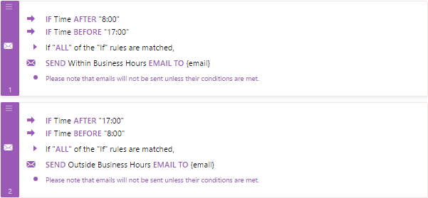 Can I conditionally send emails based on the time the form was sent? Image 4 Screenshot 83