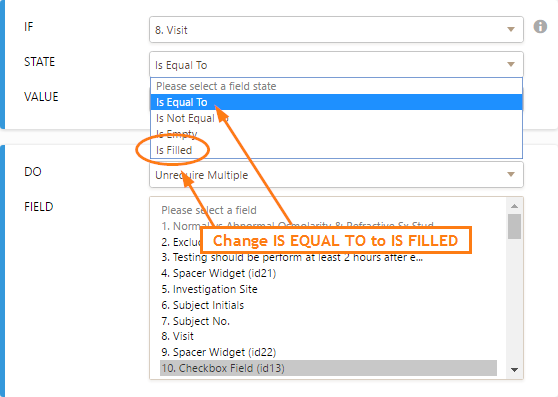 How can I set multiple triggers with the  Unrequire Condition? Image 2 Screenshot 51