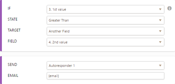 Can I conditionally send an email based on the value (if its less than or greater than) of a currency? Image 1 Screenshot 20
