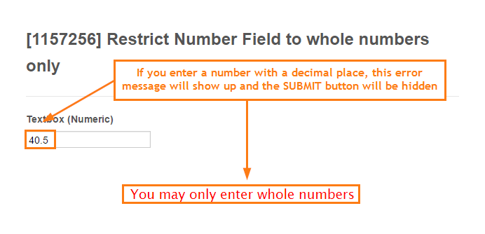 How to prevent decimal places entered in an input field? Image 1 Screenshot 20