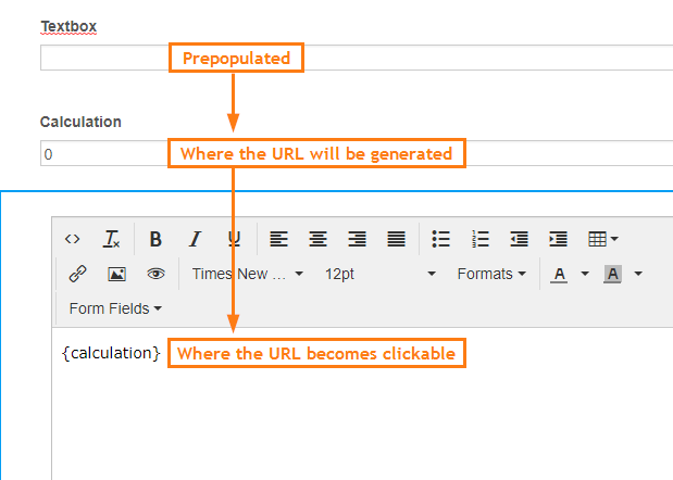 How to create a clickable URL on the form from a prepopulated field? Image 2 Screenshot 41
