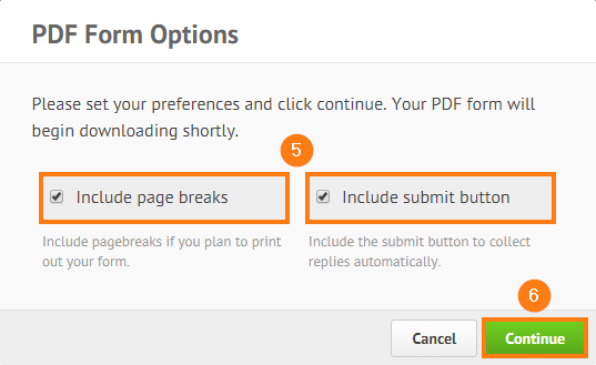How can I include the submit button on the PDF form Image 1 Screenshot 20