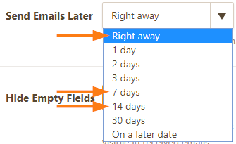 Emails: Add more options to the Send Emails Later feature of Autoresponders Image 1 Screenshot 20
