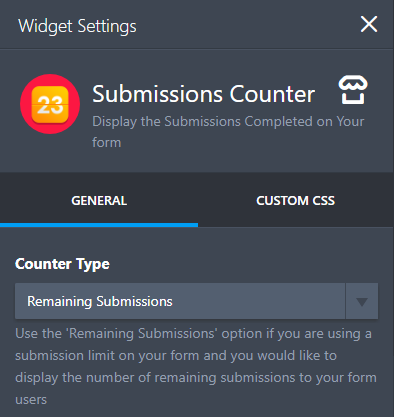 How can I add a submission counter to my form? Image 1 Screenshot 20