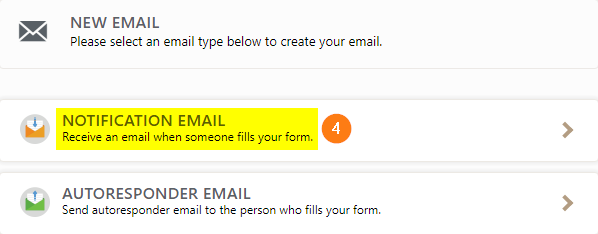 setting up email notifications