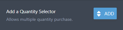 Add a Quantity Selector