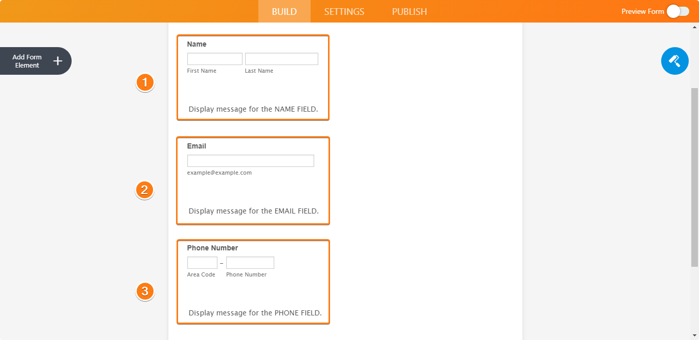 How can I build a form with an input and text field pair displayed side by side in two columns? Image 1 Screenshot 30