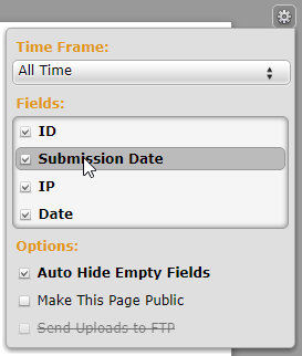 Is it possible to fetch the date and time the user answered the form on a hidden field? Image 1 Screenshot 30