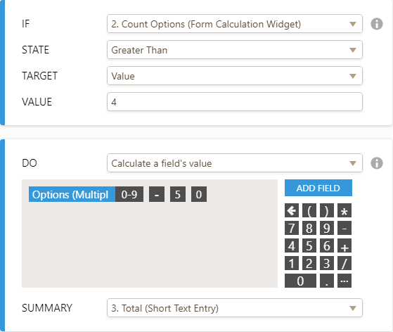 How can I conditionally subtract the lowest value when selected options is more than 4 Image 2 Screenshot 41