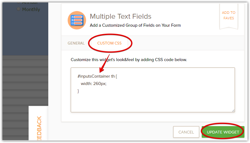 Multiple Text Fields: Adjust the length of the labels in the widget Screenshot 72