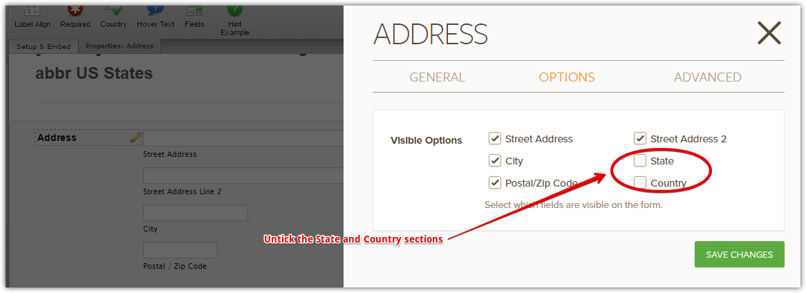 Can I set the state on the Address Field as abbreviated US states? Image 1 Screenshot 40