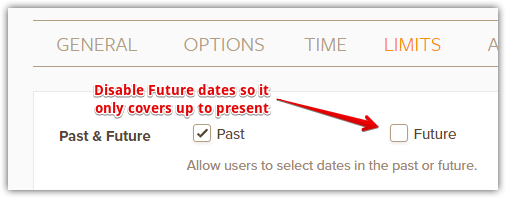 How to limit the DateTime field from 1999 to Present? Image 1 Screenshot 40