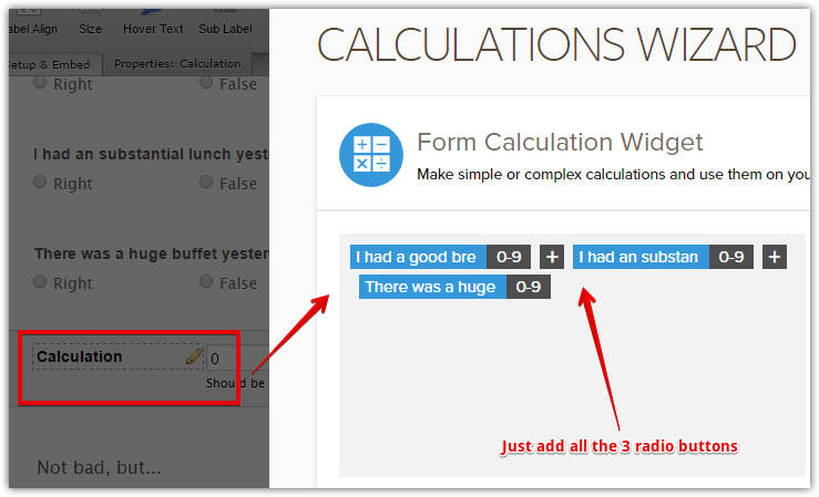 How to assign calculation values to input fields to be used in the Form Calculation Image 2 Screenshot 51