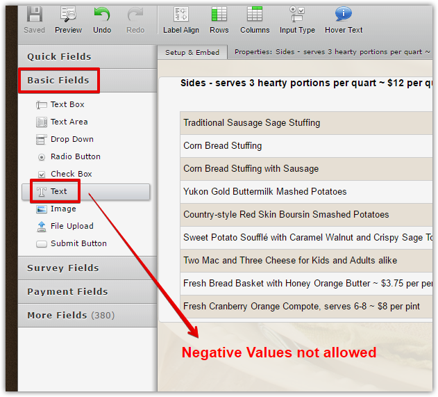 Matrix Field: How can I prevent a negative number from being entered? Image 3 Screenshot 82