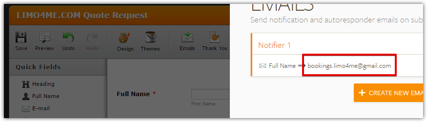 How do I change the (notifier) forwarding email address? Image 1 Screenshot 20