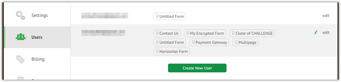 How can I limit specific forms to be shared with a subuser? Image 1 Screenshot 30