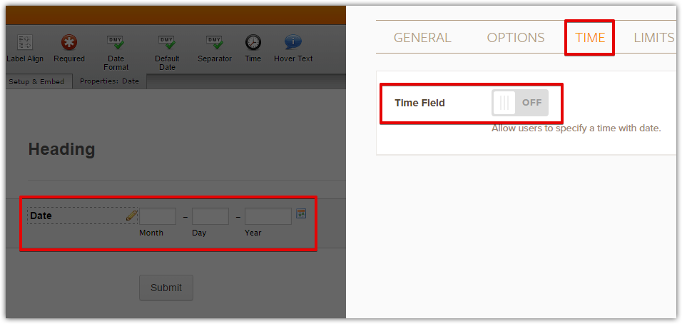 Is there any way you can have a separate date input instead of datetime?                                               
  Image-1