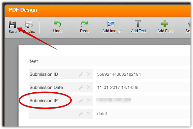 How can I include submission IP address in the PDF file attached to the notification email? Image 3 Screenshot 62