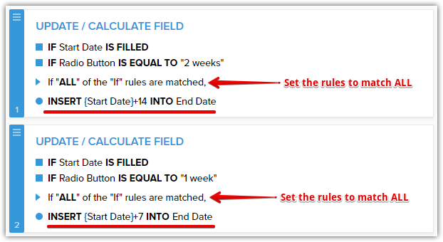 How can I autopopulate a second DateTime field and add days to it conditionally? Image 1 Screenshot 30