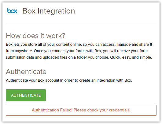 Box Integration is not working Image 1 Screenshot 20