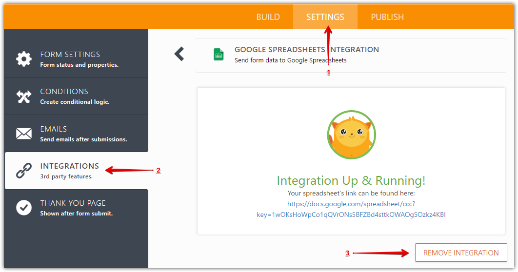 V4: Remove Integration button not showing on Google Spreadsheet Image 1 Screenshot 20
